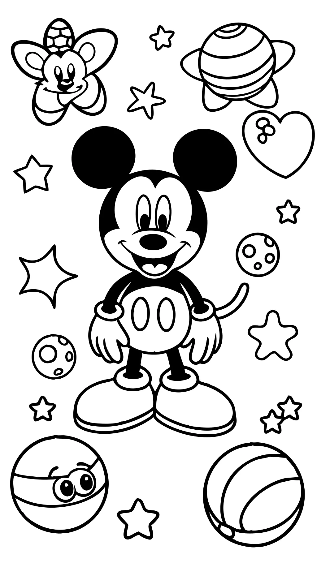 Páginas para colorear de Disney Mickey